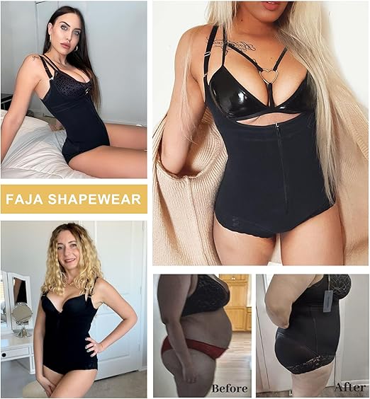 Women's Fajas Colombianas Shapewear Postpartum Tummy Control Body Shaper Butt Lifter Bodysuit