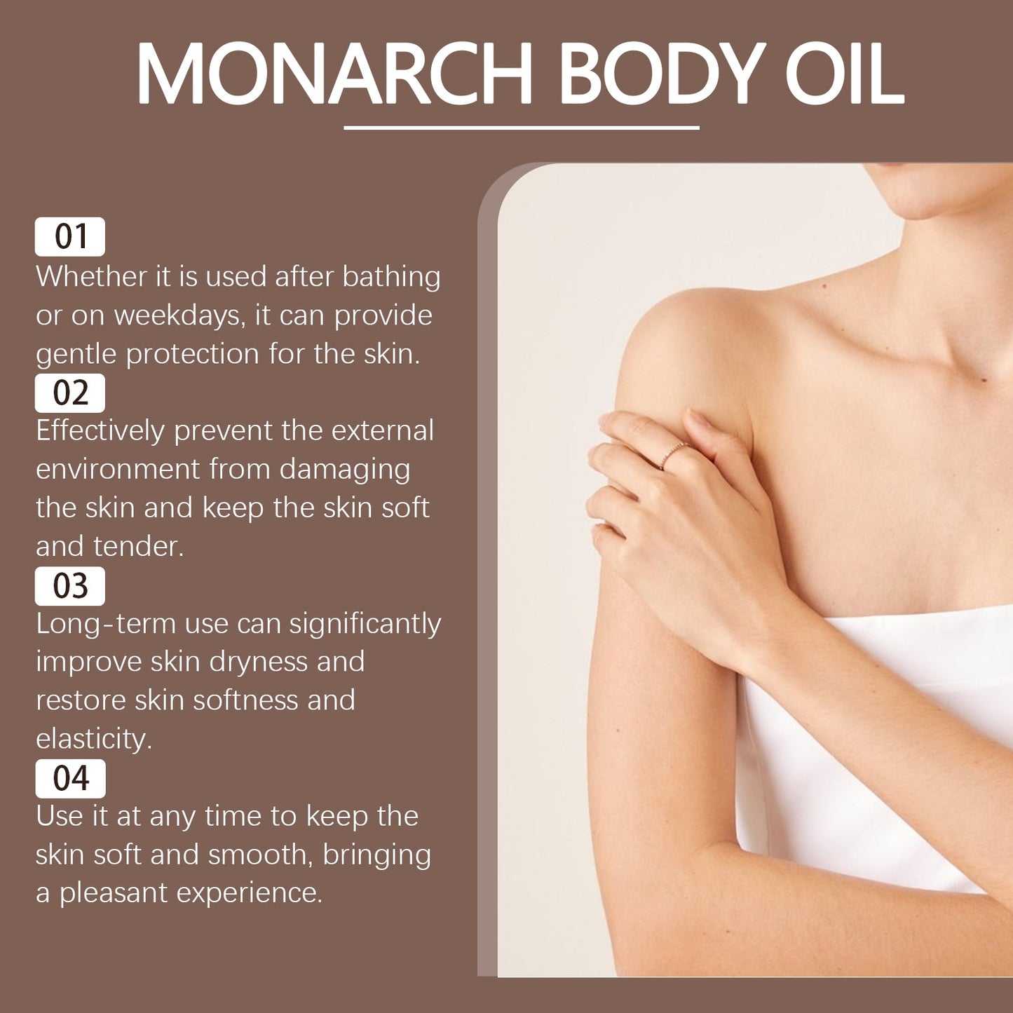 OUHOE Body Moisturizing Oil, Hydrating And Moisturizing Body Care Moisturizing Skin Care Delicate Body Oil