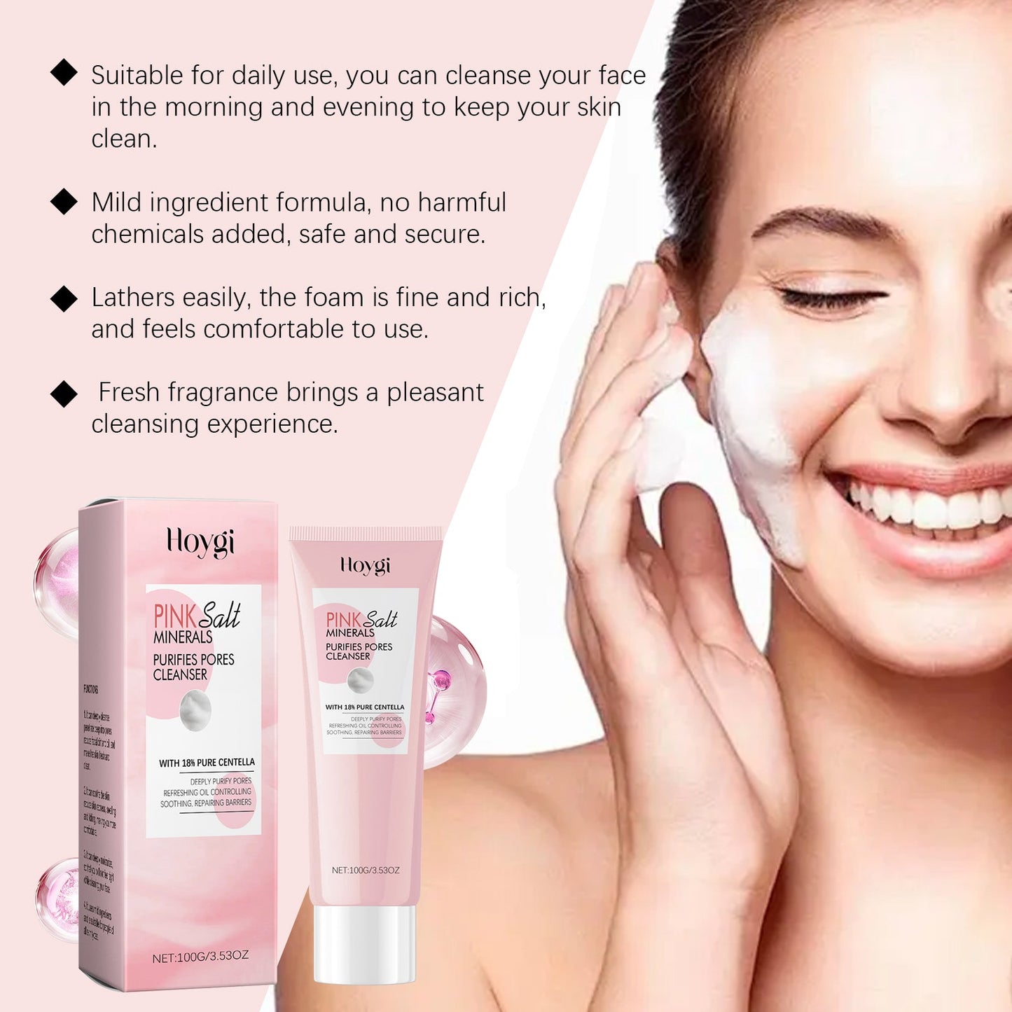 Hoygi Pore Cleansing Cleanser Cleans Impurities From The Face, Moisturizes The Skin And Is Gentle And Moisturizing
