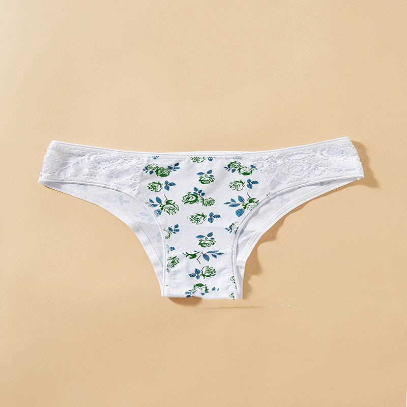 Girl Cotton Underwear Middle School Low Waist Briefs