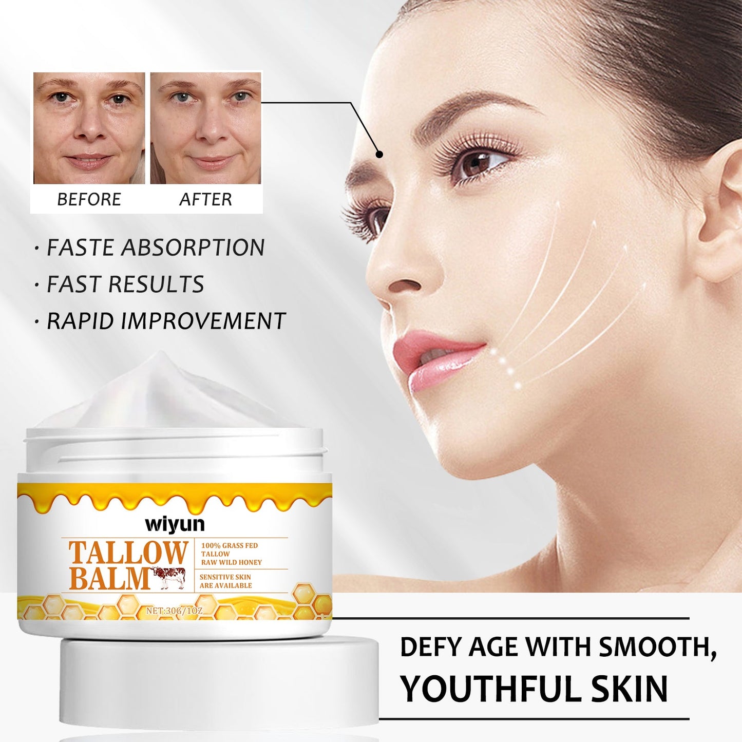 Wiyun Anti-Wrinkle Moisturizing Skin Care Cream Hydrates And Moisturizes For A Long Time, Delicate, Firming Whitening And Non-Tensing Moisturizing Cream