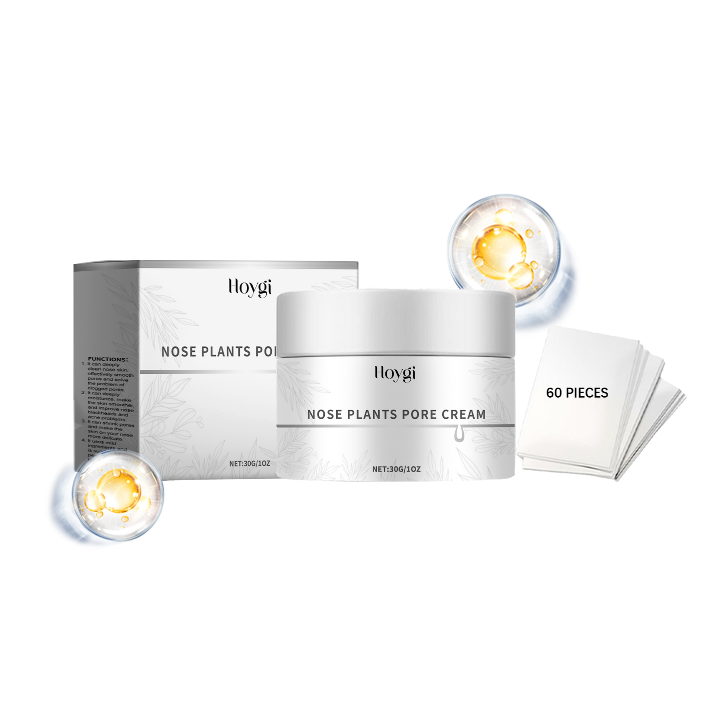 Hoygi Blackhead Nose Mask Facial Cleansing Nose Blackhead Acne With Large Pores Improves Skin Cleansing Nose Mask