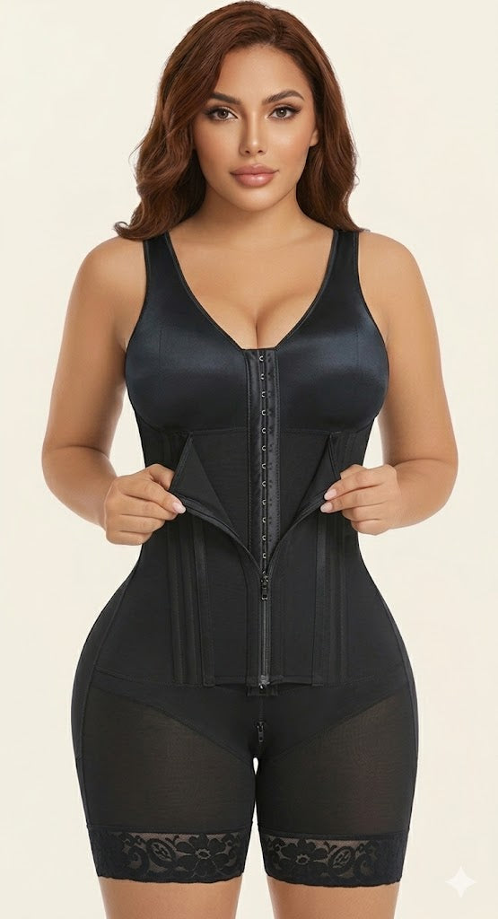 Overbust Fajas Colombianas Shapewear For Women Tummy Control Body Shaper Girdles Post Surgery Compression Garment