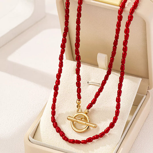 2 Piece Bohemian Beaded Necklace