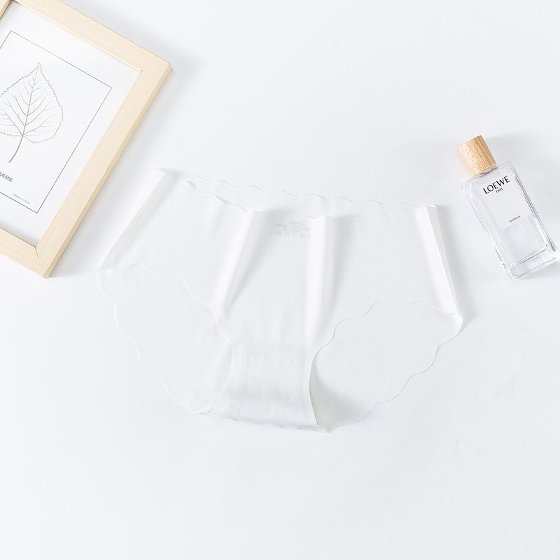 Women's Pure Cotton One-piece Ice Silk Seamless Panties