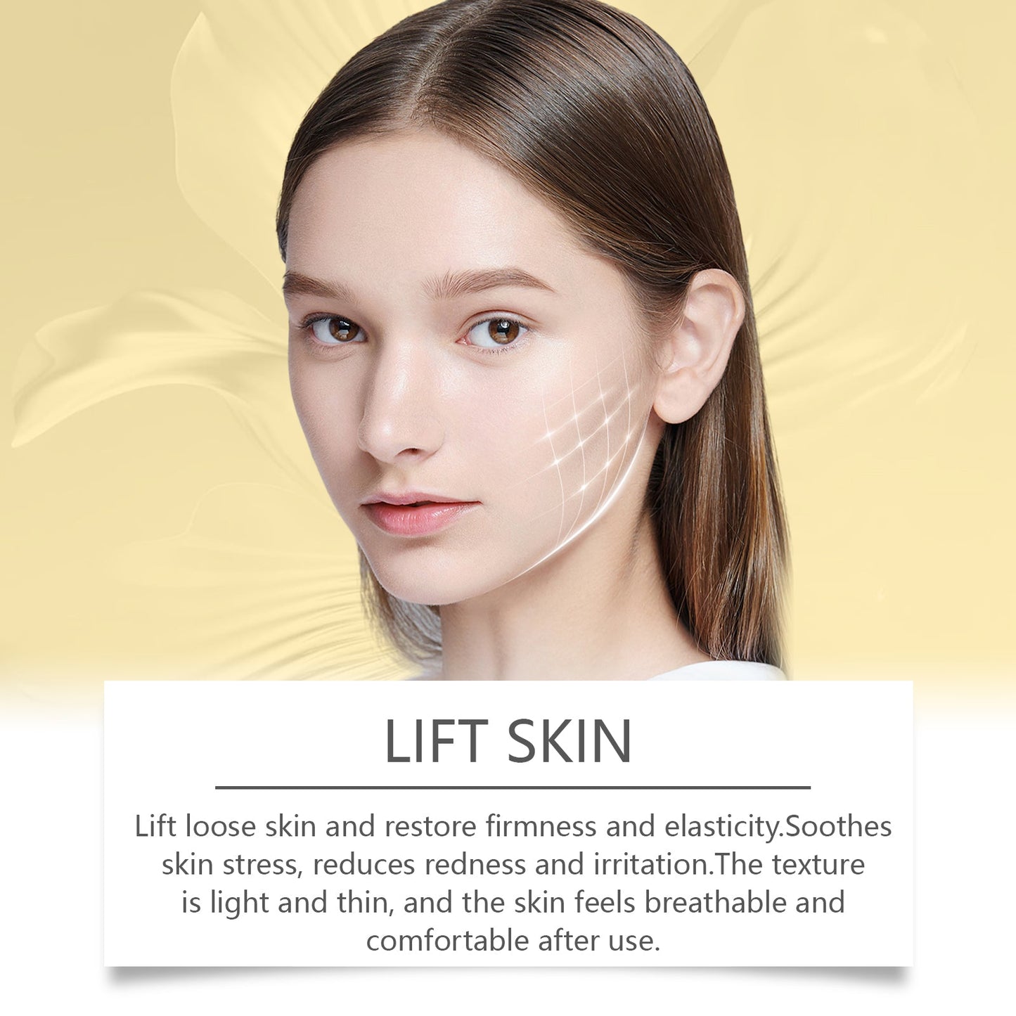 Hoygi Bee Venom Lift Mask Facial V-Chin Lift Hydrating And Moisturizing Hanging Ear Treatment Mask