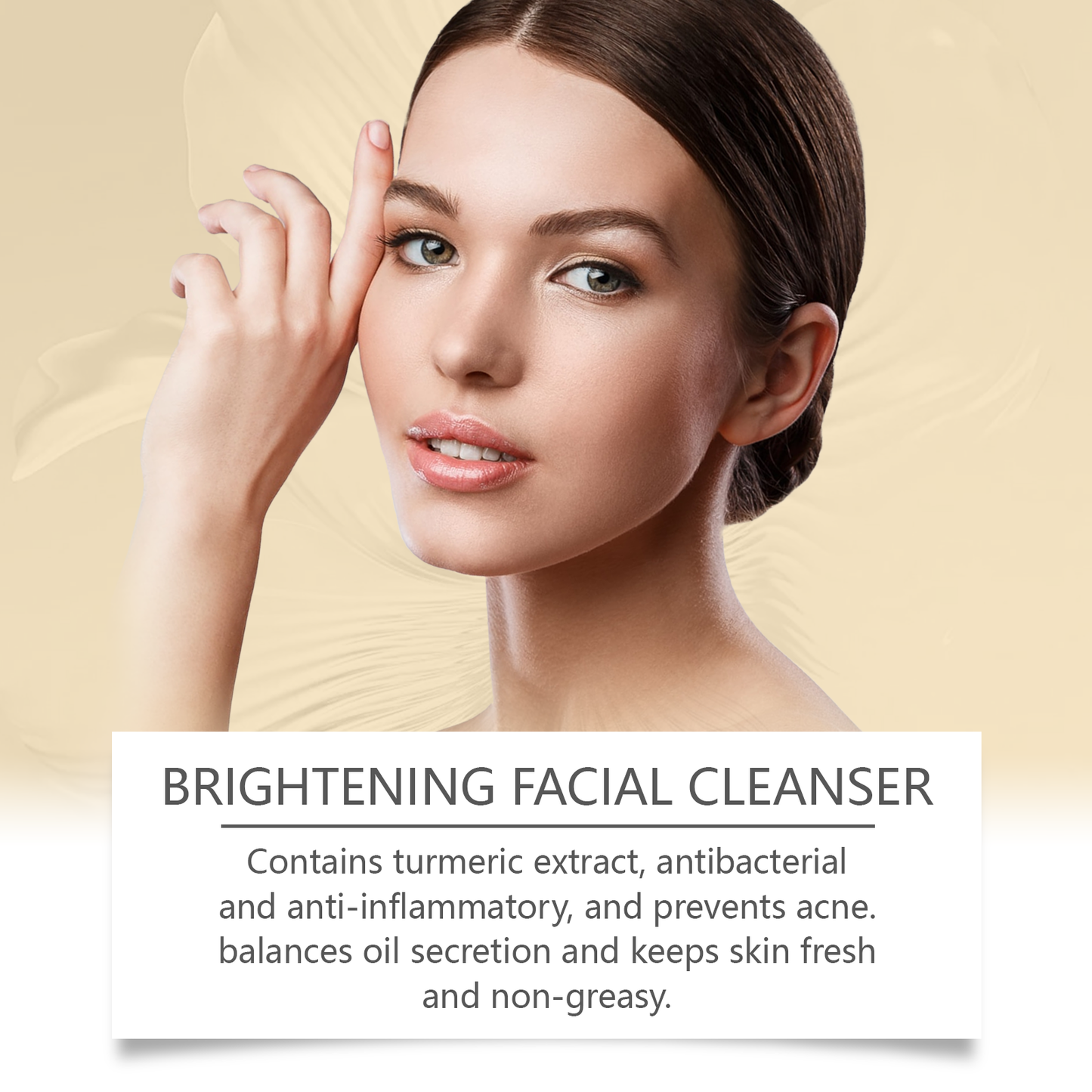 West Month Turmeric Cleanser Gently Cleanses Facial Skin, Moisturizes And Beauty Skin Refreshing, Clean And Not Tight