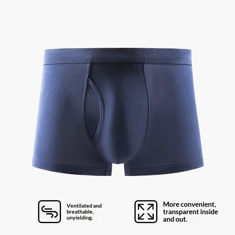Open-front Mens Pure Cotton Briefs