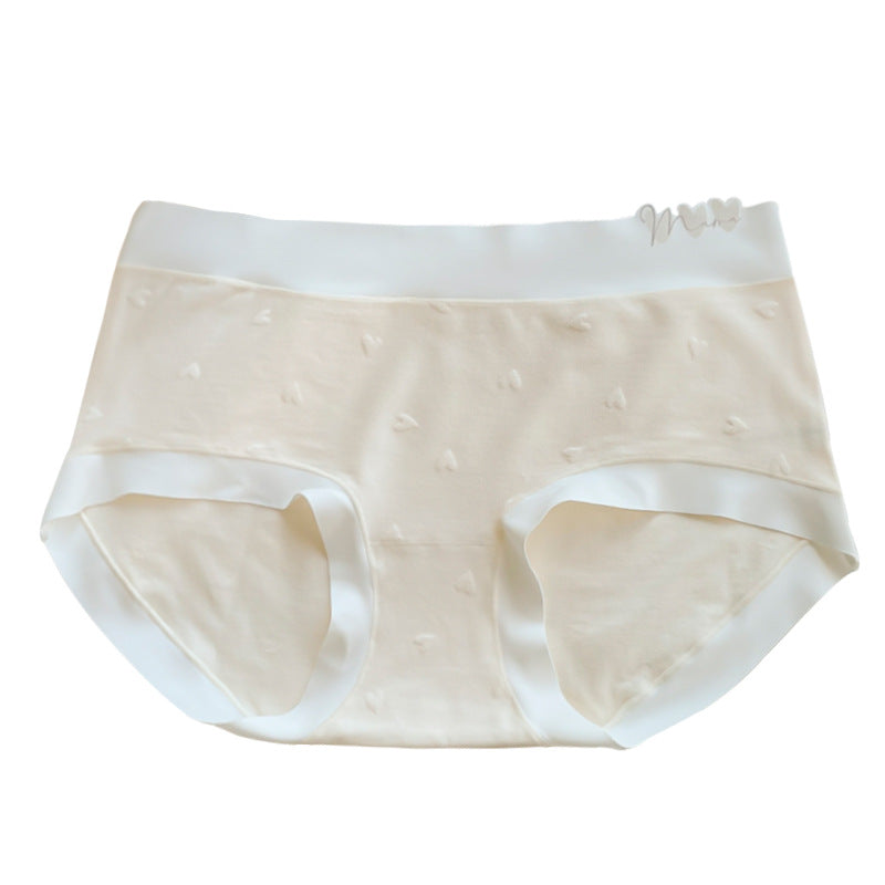 Womens Cotton Antibacterial Mid-Rise Seamless Thong-Style Panties Ultra-Slim Breathable And Alluring