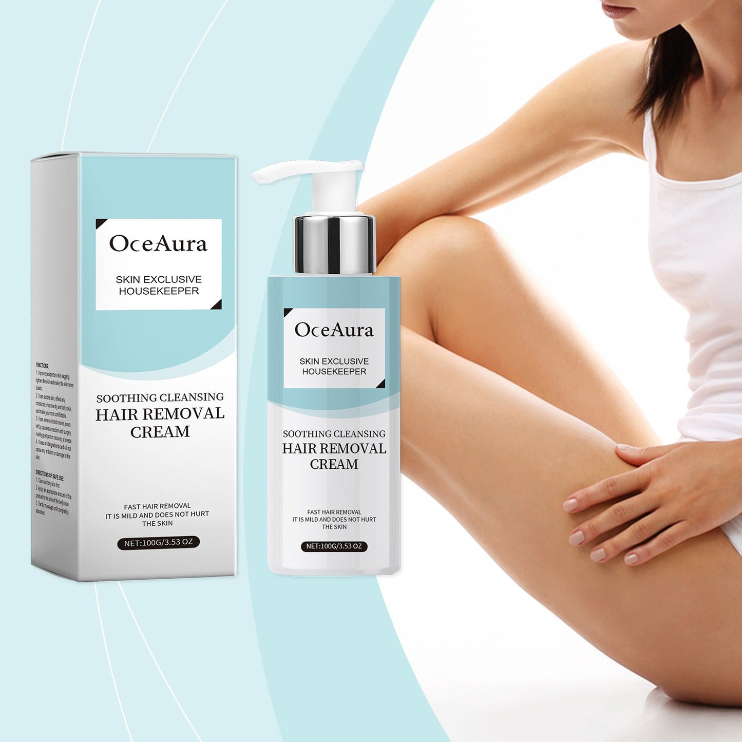 OceAura Gentle Treatment Hair Removal Cream Armpit Leg Armpit Leg Hair All Body Hair Removal Treatment Spray