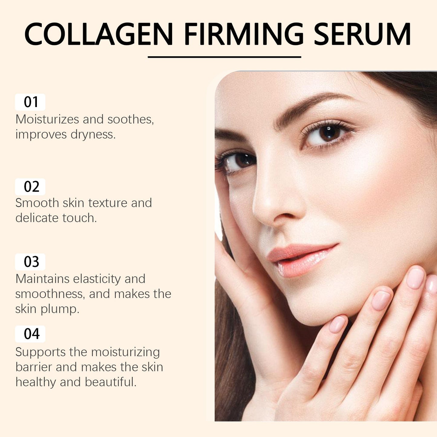 Hoygi Collagen Firming Essence, A Long-Lasting Moisturizing, Smooth, Elastic And Delicate Skin Care Essence