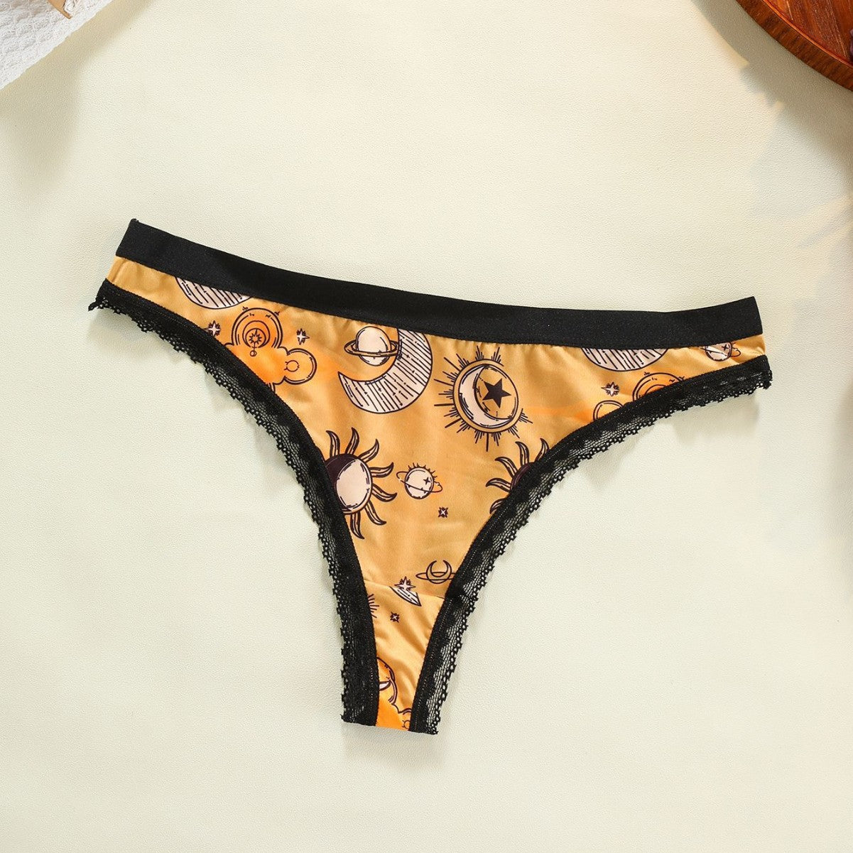 Plus-size Lace-trimmed Low-rise Seamless Floral-print Womens Panties