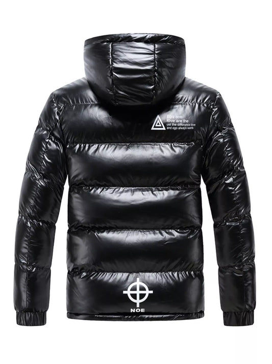 Men's Plus Size Padded Hooded Winter Coat