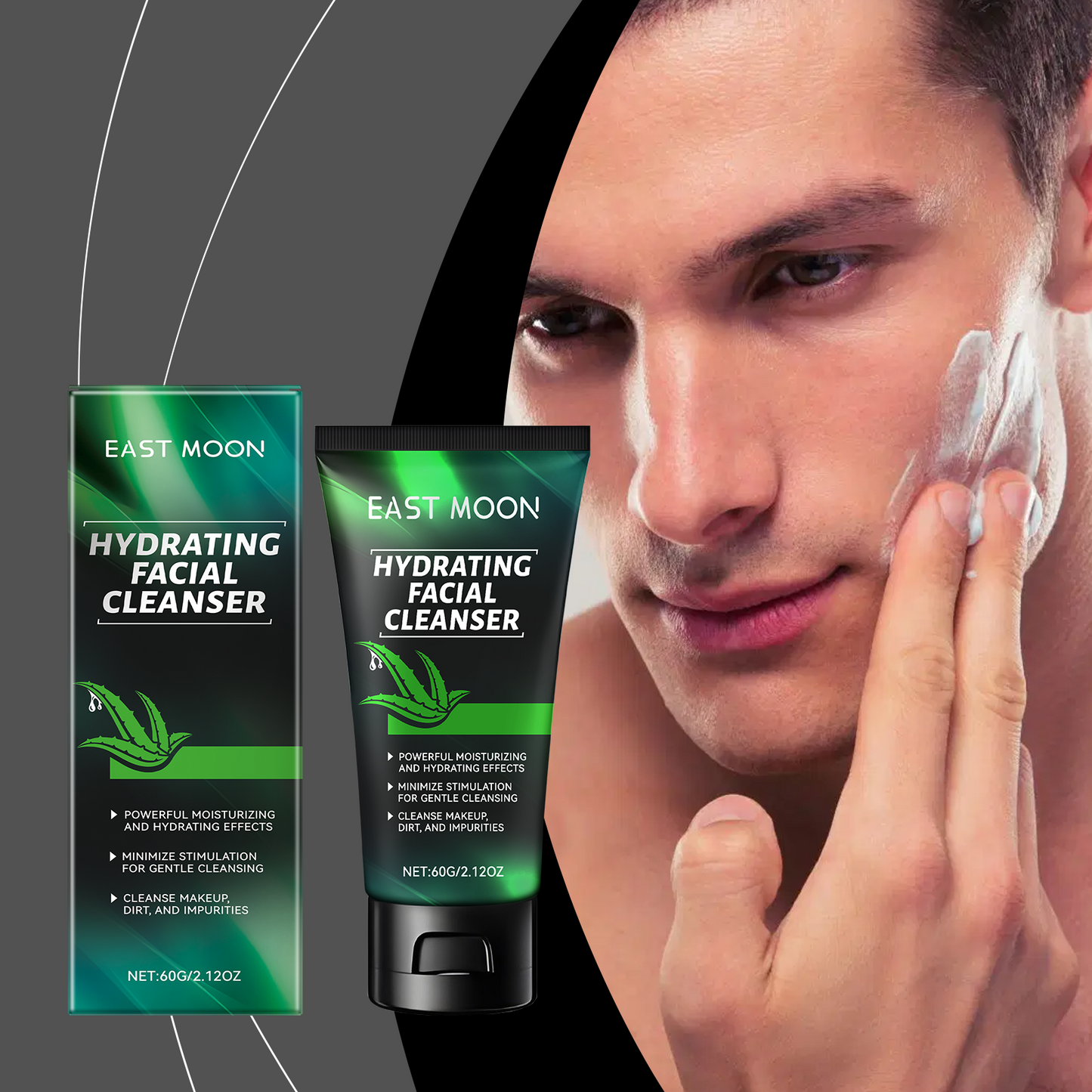 East Moon Gentle Moisturizing Cleanser, Moisturizes And Cleanses Facial Skin With A Refreshing, Non-Tightening Cleanser
