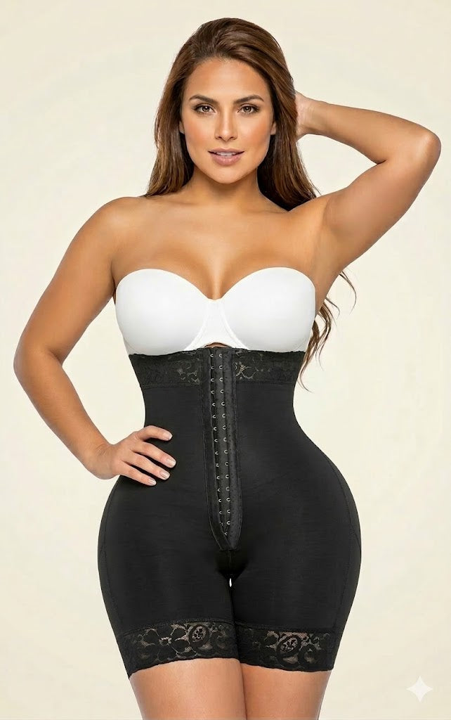 Tummy Control Shapewear For Women Strapless Fajas Colombianas Body Shaper Shorts Butt Lifter With Zipper Crotch