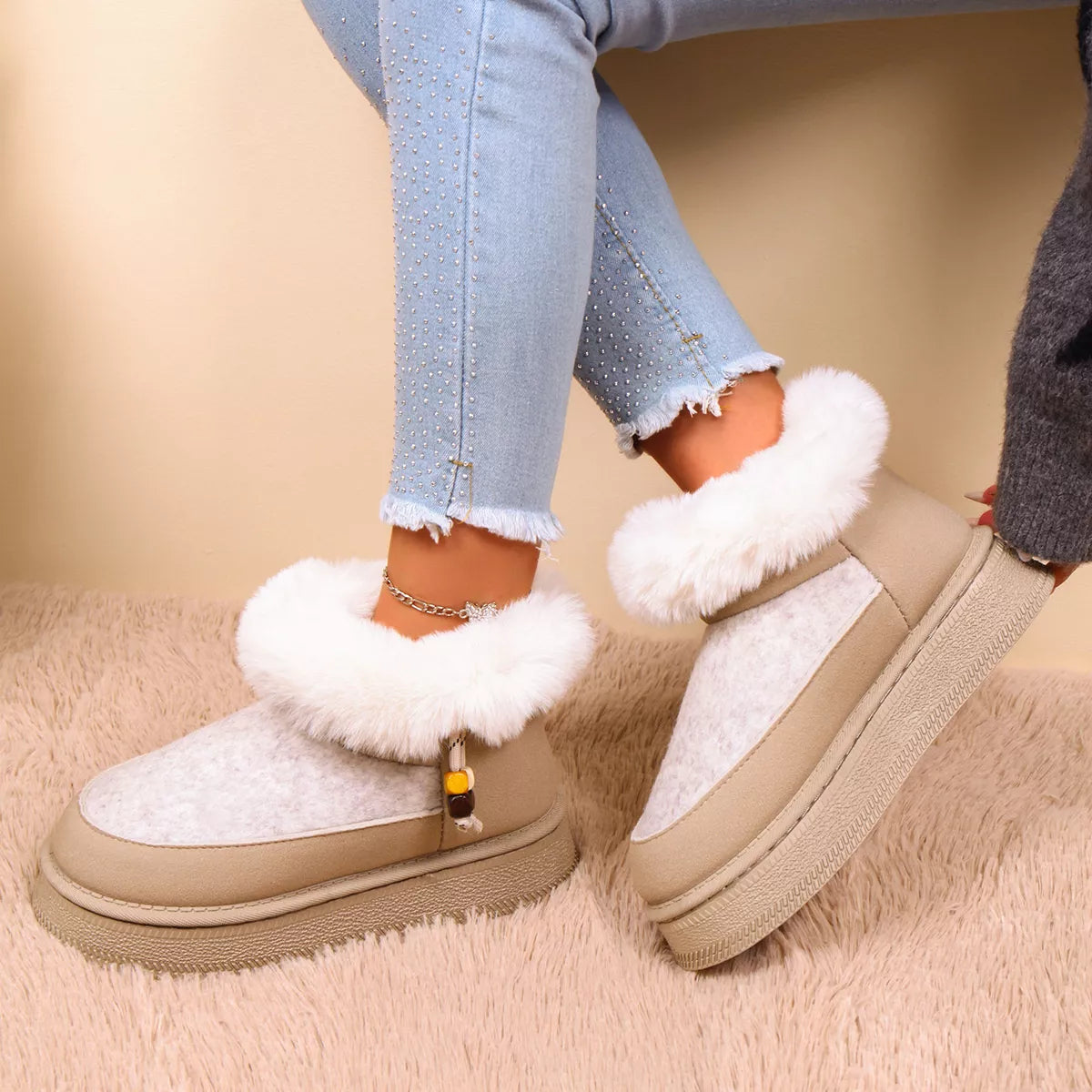 Round Toe Platform Boots
