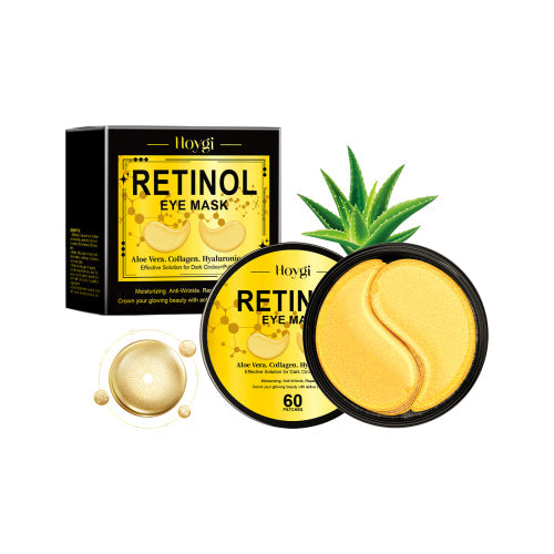 Hoygi Retinol Eye Mask, Collagen Moisturizing Repair Aloe Vera Moisturizing And Firming Eye Mask
