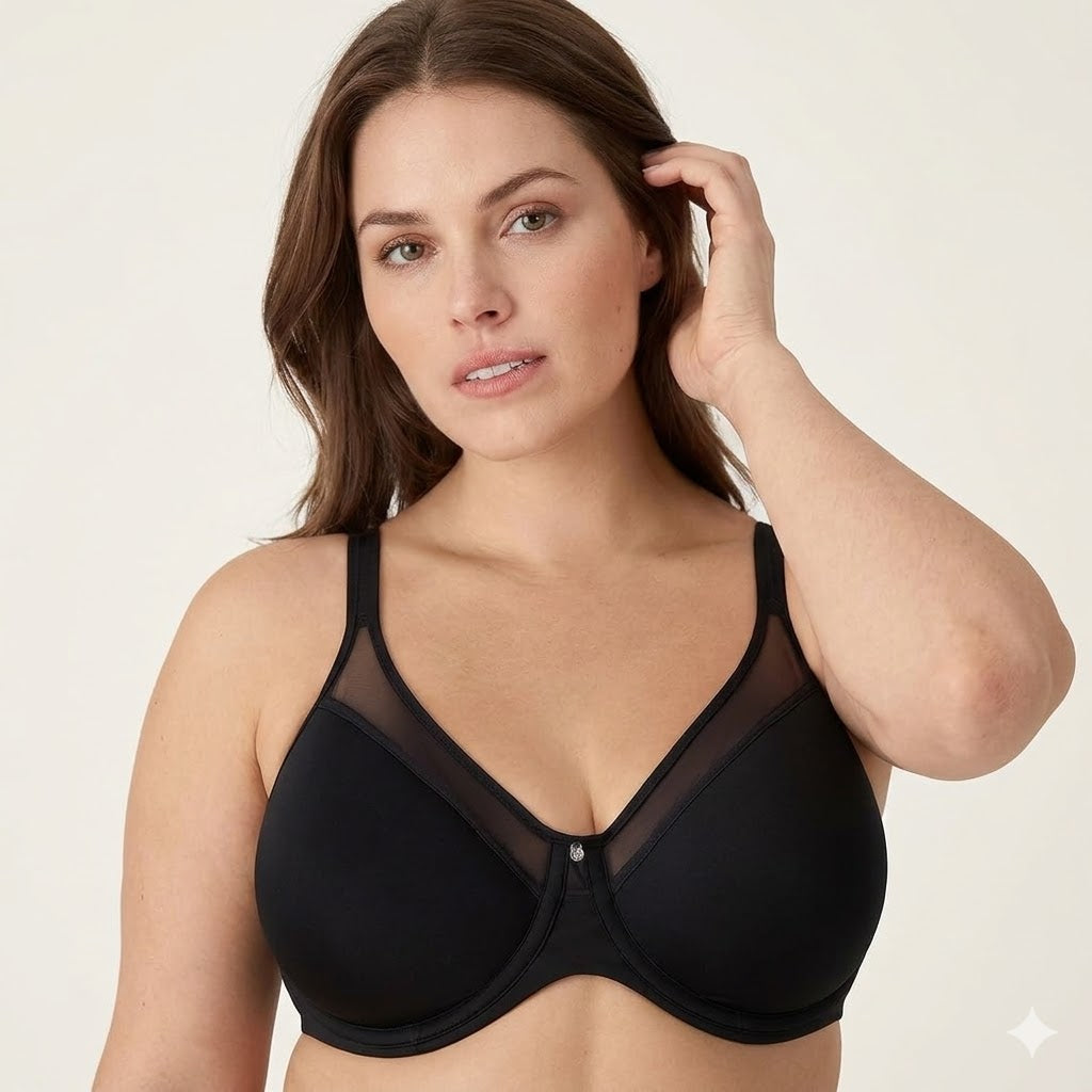 Women's Seamless Underwire Bra, One Smooth U Smoothing Underwire Bras For Women, Convertible Straps, Ultra Light