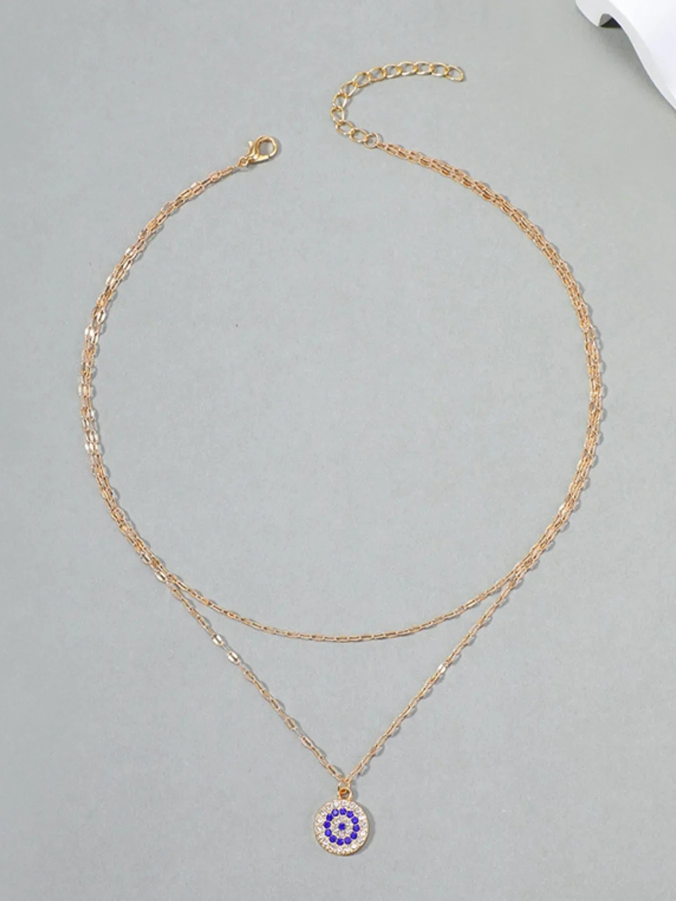 18K Gold-Plated Inlaid Zircon Layered Necklace
