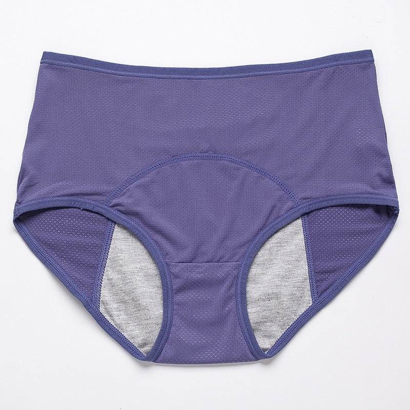 Women's Physiological Underwear Menstruation Period Leak-proof Holiday Safety Mid-waist Ice Silk Summer Thin