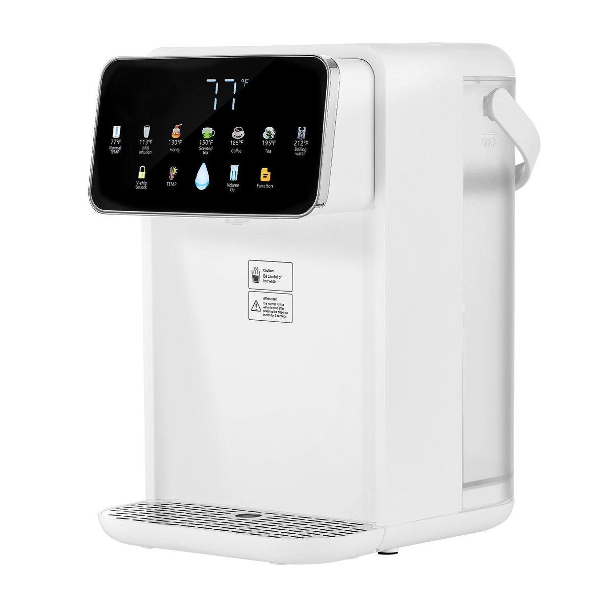 Countertop Instant Hot Water Dispenser With 7 Temps 7 Volumes 118oz Tank