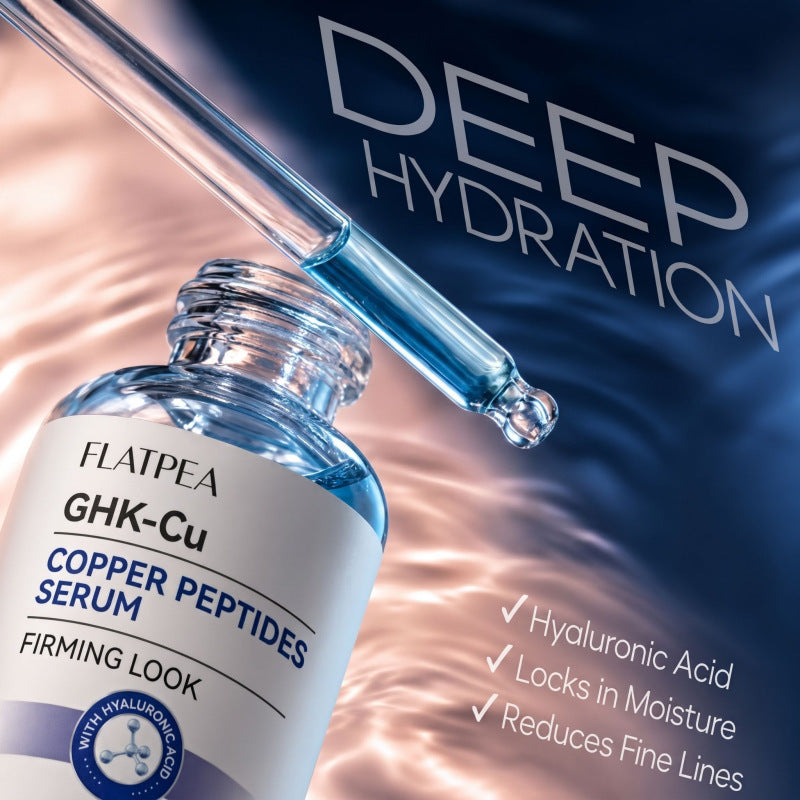 Cross-Border Ghk-Cu Blue Copper Peptide Facial Serum To Brighten Skin, Collagen, And Niacinamide Essence