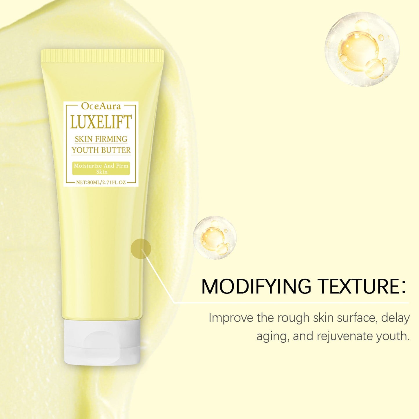 OceAura Niacinamide Firming Body Lotion, Gentle Hydrating Moisturizing Body Skin Firming Massage Lotion