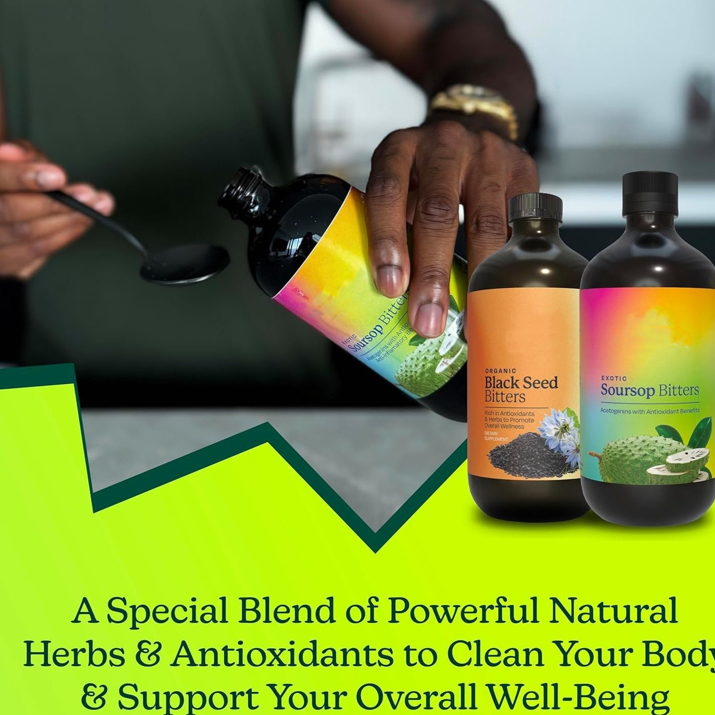 Prickly Fruit Annona & Black Seed Bitter Flavor Supplement S 473 ml