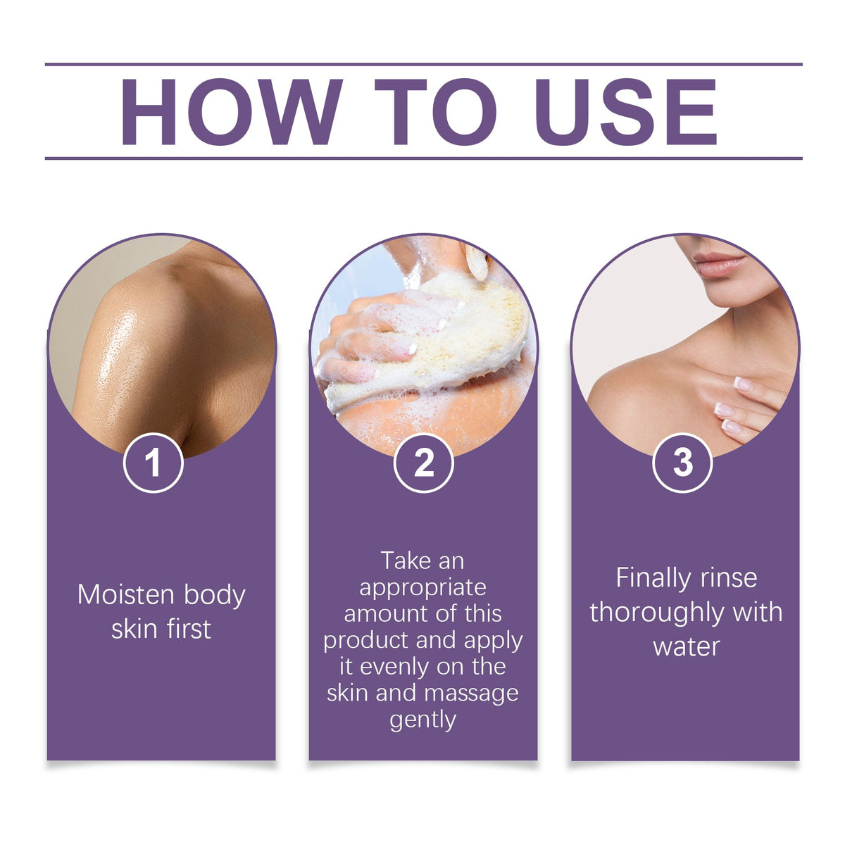 Jaysuing Lavender Magnesium Body Wash Gently Cleanses Exfoliating Moisturizing Moisturizing Long-Lasting Fragrance