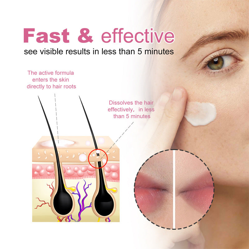 Depilatory Cream Mild And Does Not Hurt Skin And Remove Lip Hair
