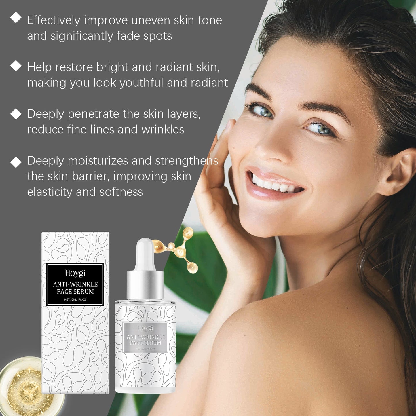 Hoygi Facial Care Serum, Moisturizes And Hydrates Facial Skin Daily Skin Care And Beauty Serum