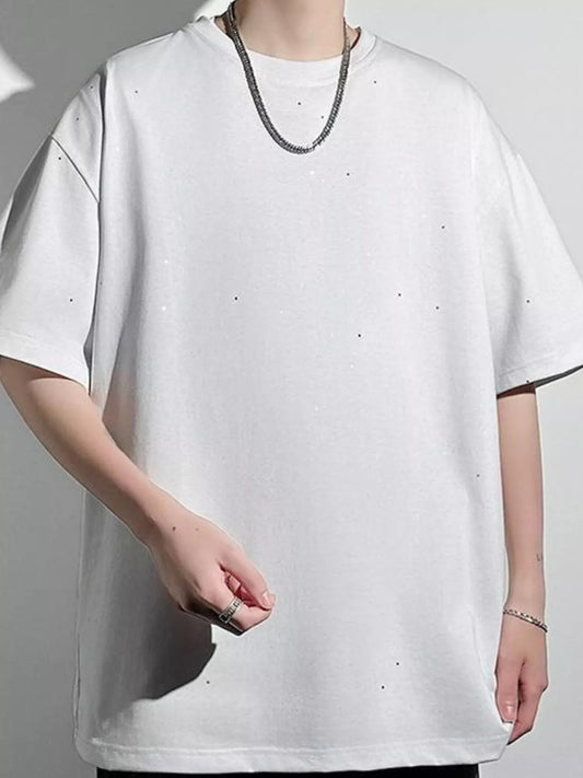 Men's Plus Size Round Neck Short Sleeve T-Shirt