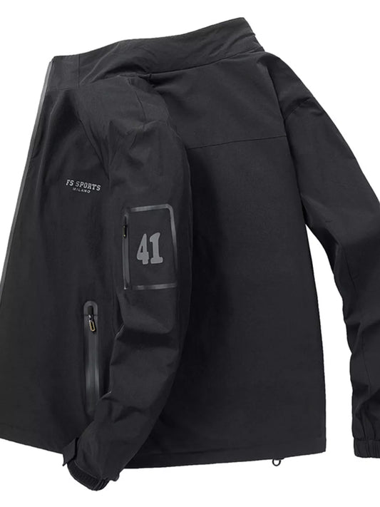 Men's Plus Size Lightweight Zip Up Jacket