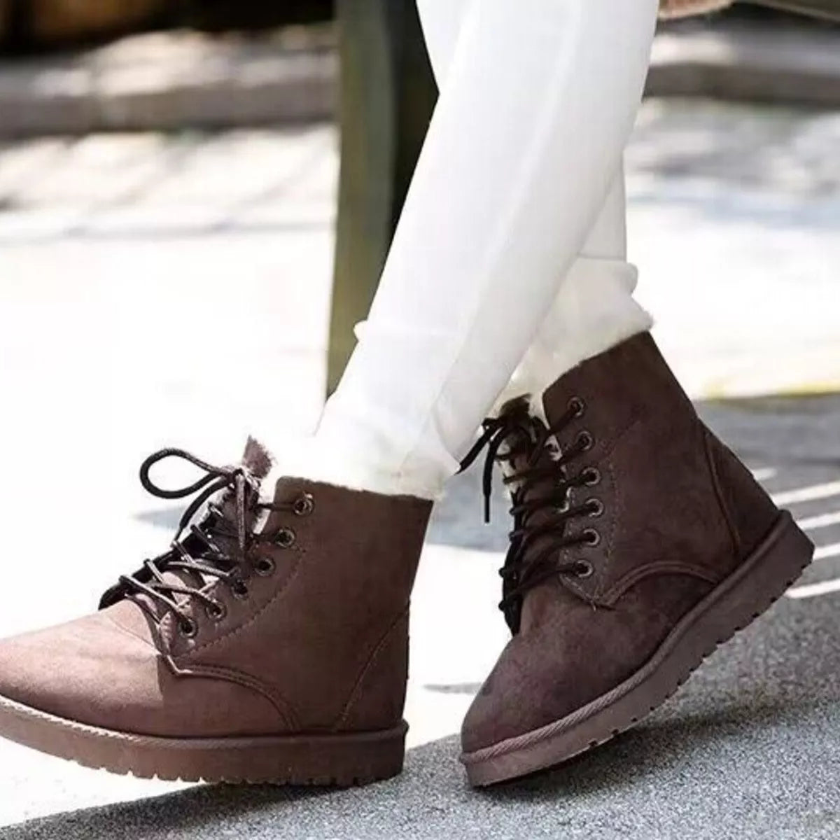Lace-Up Ankle Boots