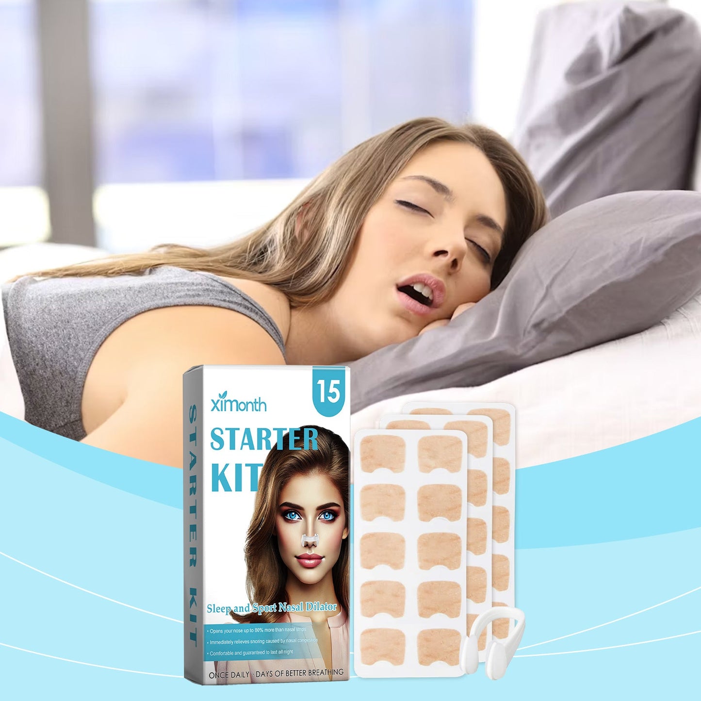 Ximonth Anti-Snoring Set Gentle Nasal Care Anti-Snoring Ventilation Sleep Care To Enhance Sleep Comfort