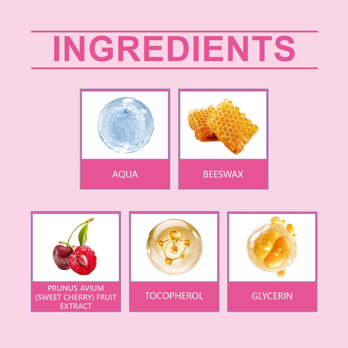Hoygi Cherry Lip Mask, Lip Repair, Anti-Cracking, Moisturizing And Fading Lip Lines Lip Care