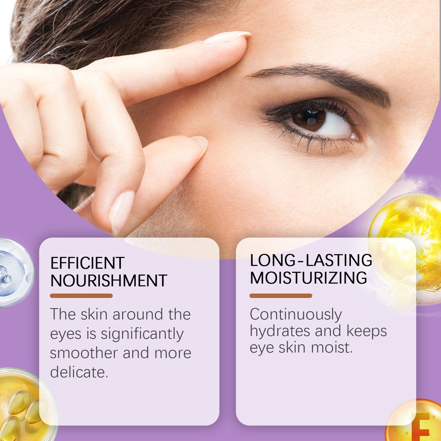Hoygi Eye Serum Moisturizes Eye Skin Brightening, Hydrating And Moisturizing Daily Massage Treatment Serum