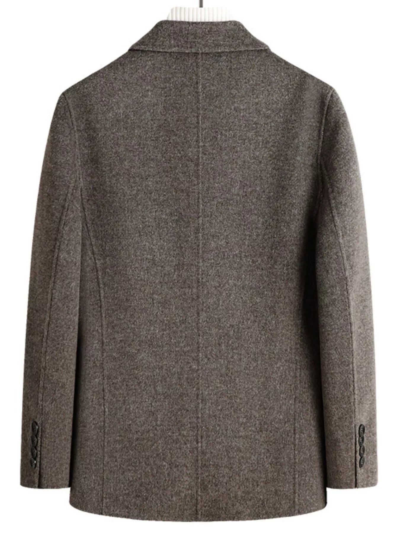 Men's Plus Size One Button Long Sleeve Blazer