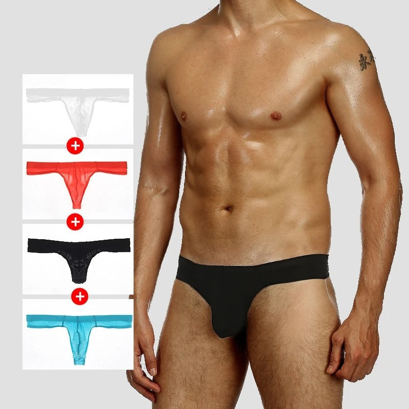 Nylon Thin Thong Band Low Waist Men