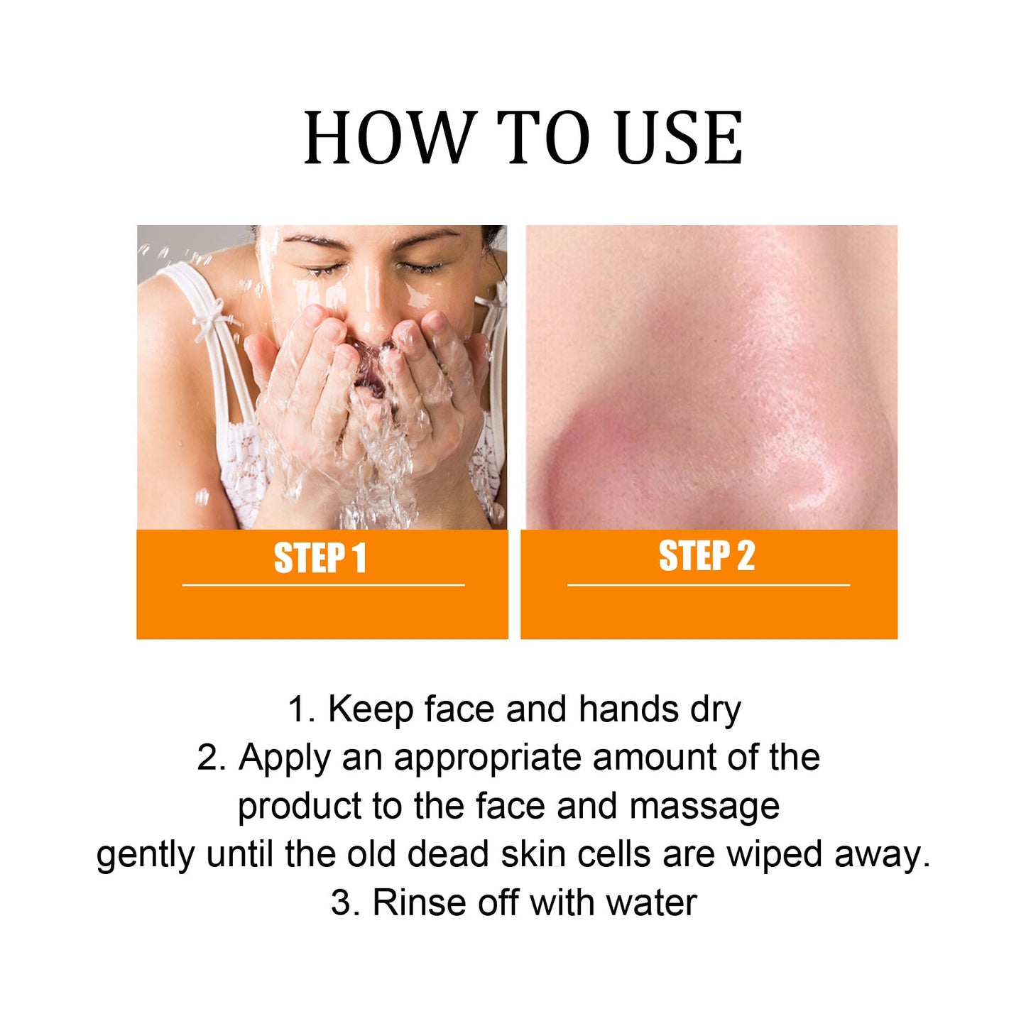 Hoygi Orange Enzymes Exfoliating Brightening Gel, Gently exfoliate blackheads, shrink pores, lighten and smooth delicate skin