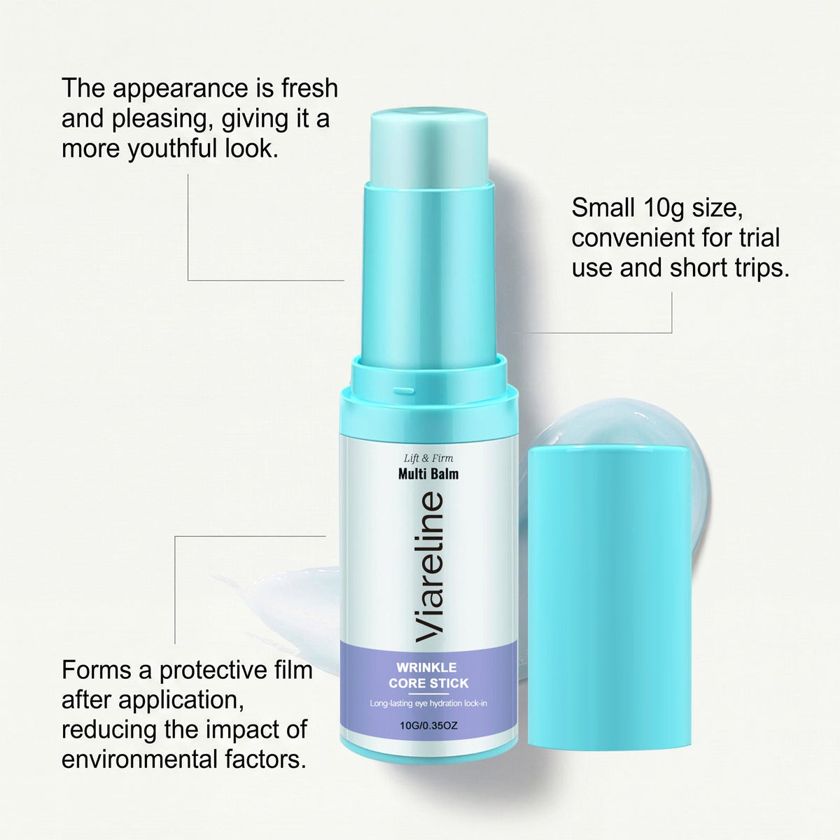 Viareline Eye Moisturizing Stick Moisturizes The Skin Around The Eyes, Is Lightweight, Refreshing, Easy To Apply, And Convenient For Care