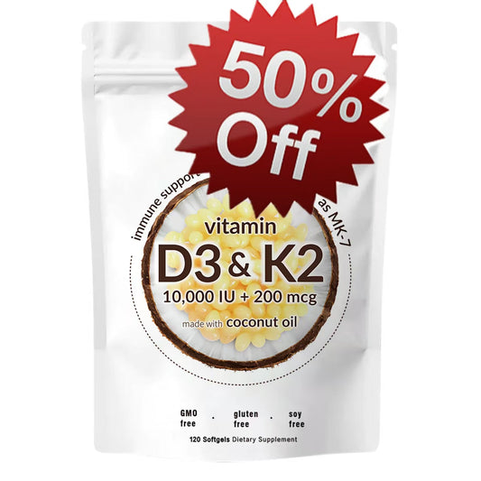 Vitamin D3 K2 Supplement Softgels