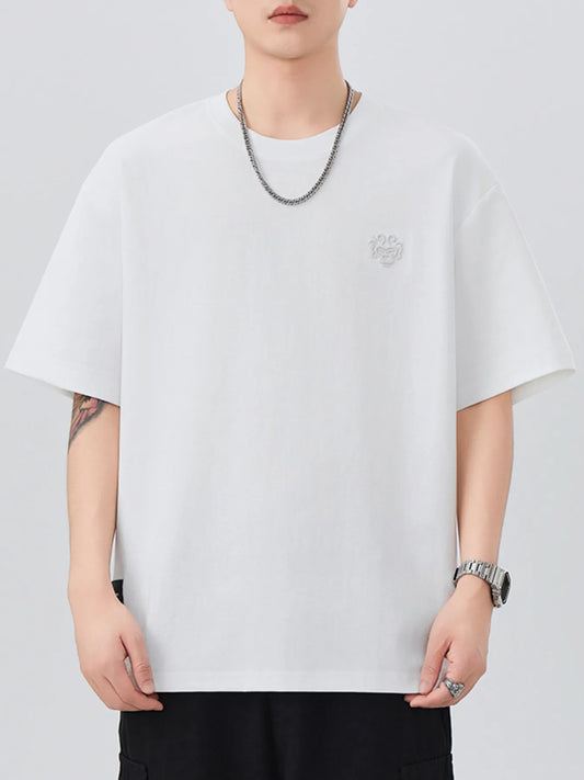 Men's Plus Size Round Neck Short Sleeve T-Shirt