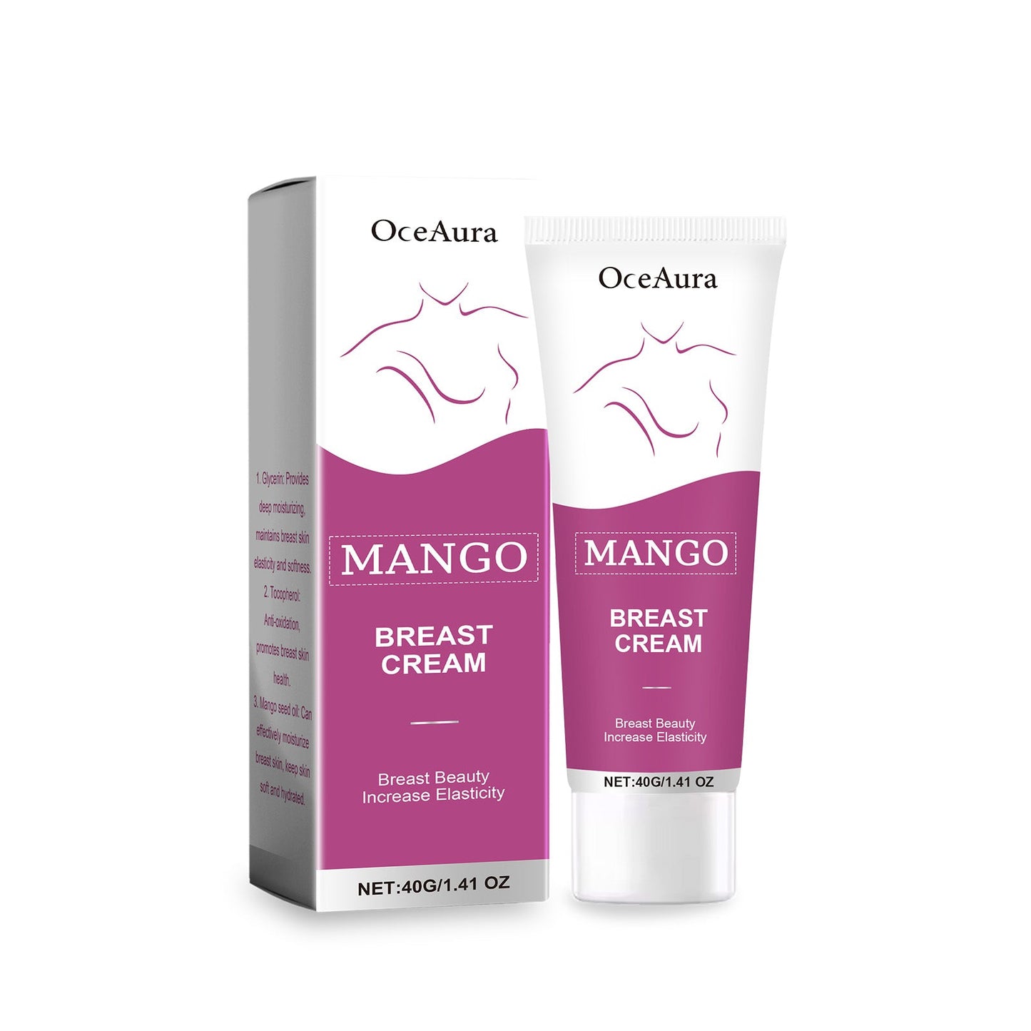 OceAura Breast Massage Cream Breast Skin Massage Nourishes Smooth Skin And Gently Protects Women's Beauty