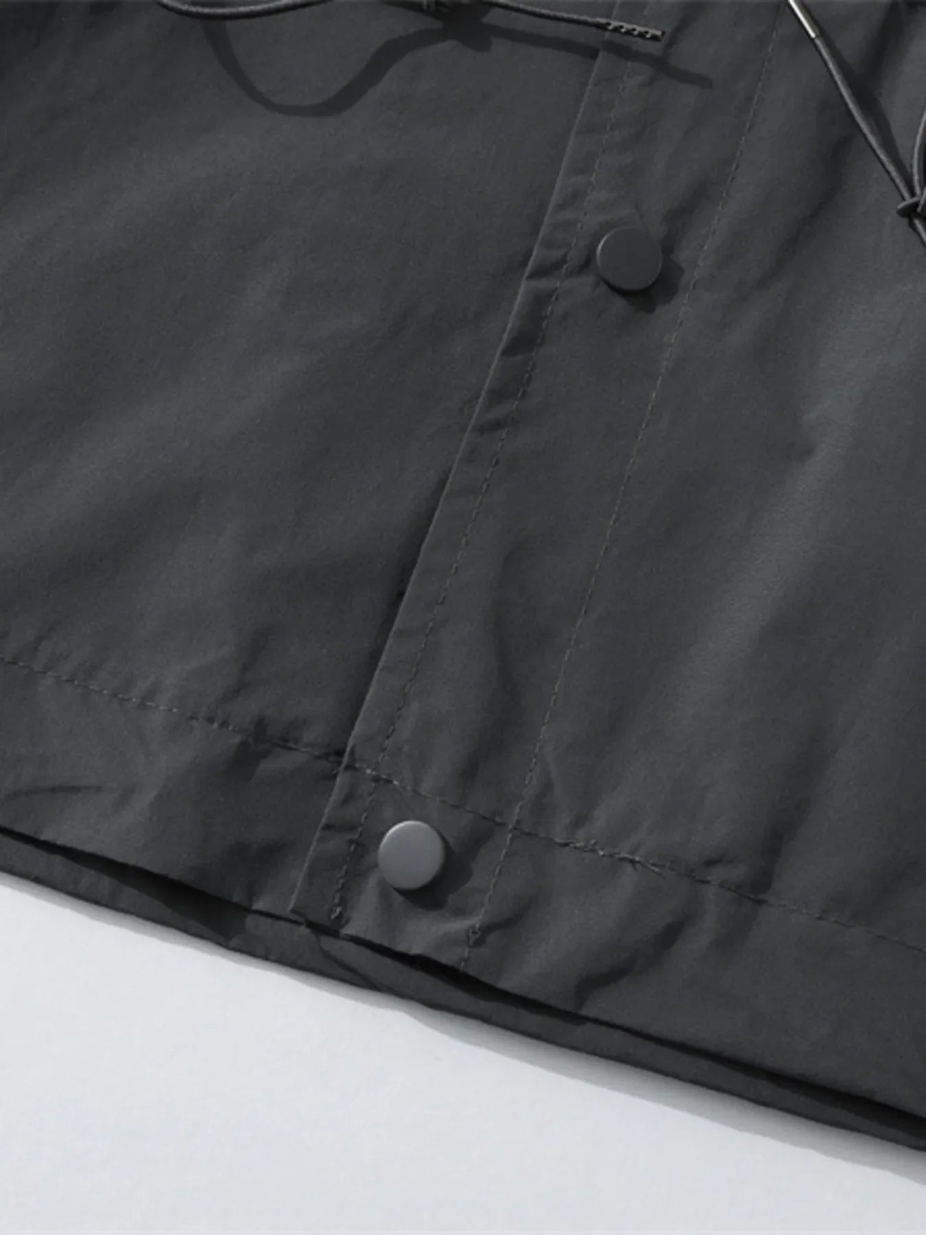 Men's Drawstring Long Sleeve Hooded Jacket