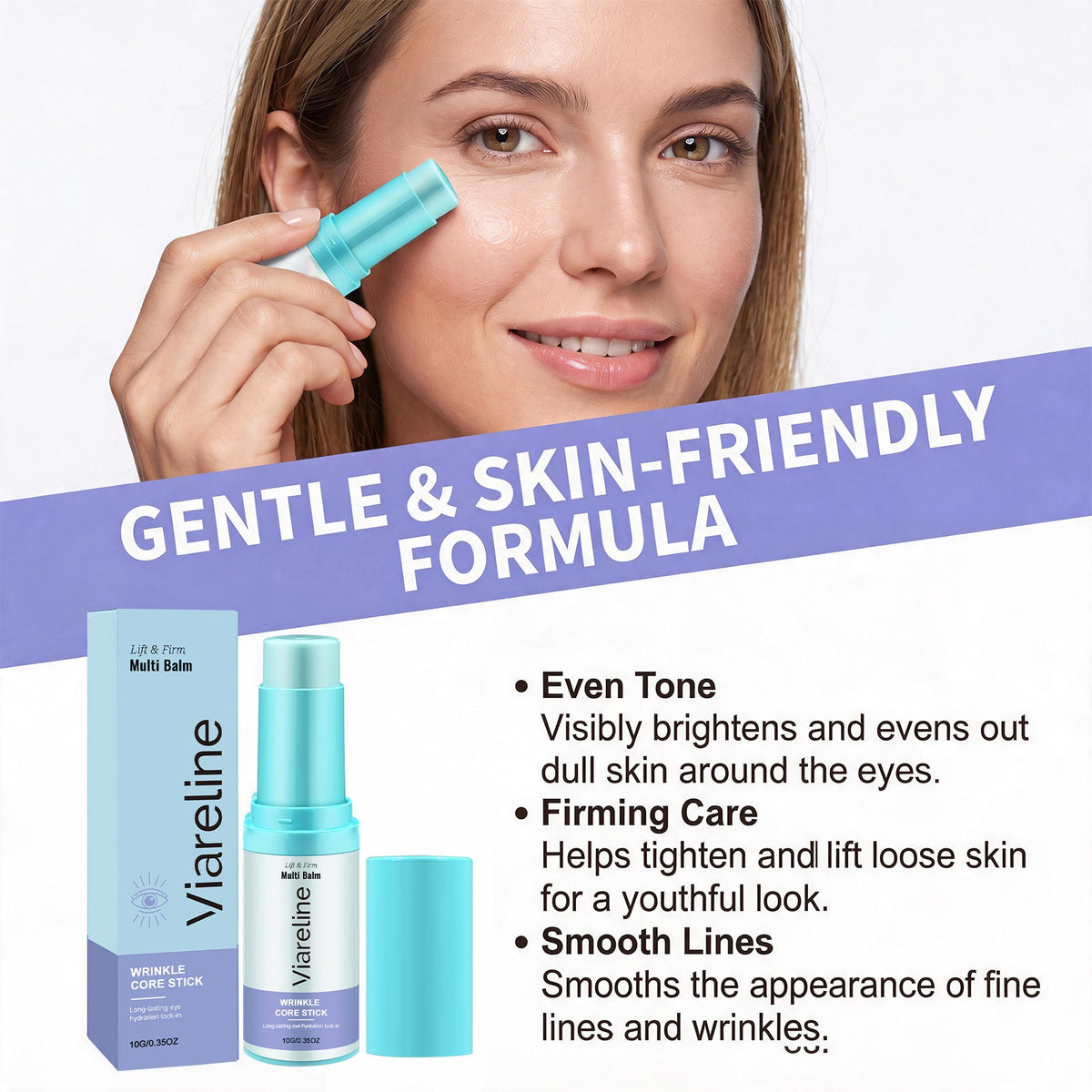 Viareline Eye Moisturizing Stick Moisturizes The Skin Around The Eyes, Is Lightweight, Refreshing, Easy To Apply, And Convenient For Care