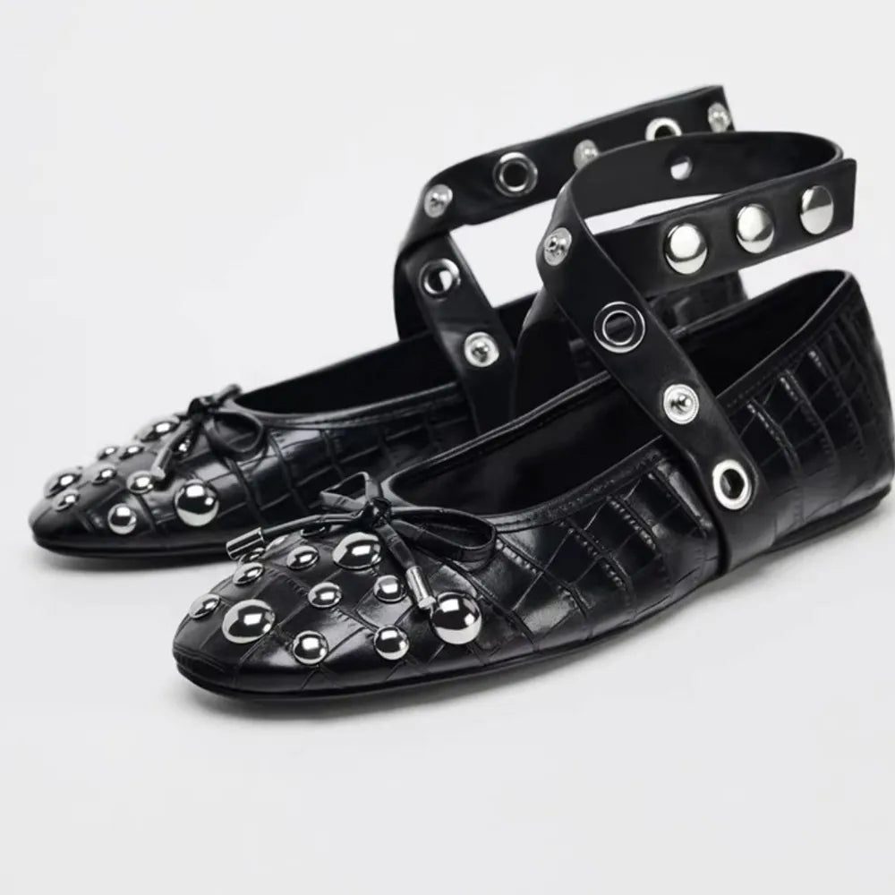 Round Toe Flats Slip-Ons