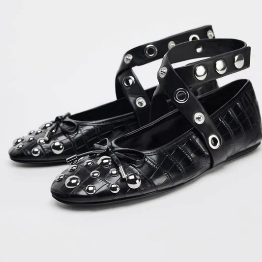 Round Toe Flats Slip-Ons