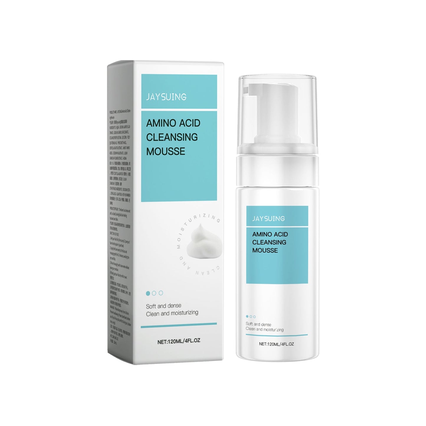 Jaysuing Amino Acid Cleanser Mousse Face Gently Cleanses, Hydrates And Moisturizes Facial Skin Repairing Cleanser