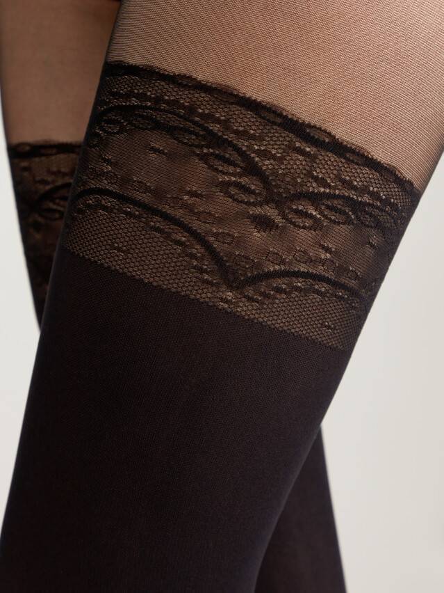 Conte Delight 50 Den - Fantasy Women's Tights with a pattern "imitation stockings with openwork slimming panties" (16С-129СП)